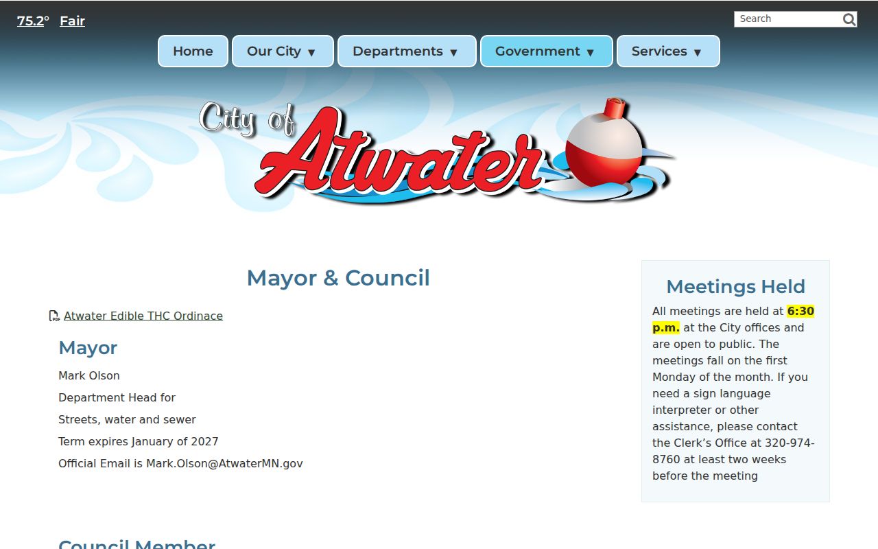 Atwater court docket distinction from city council calendar