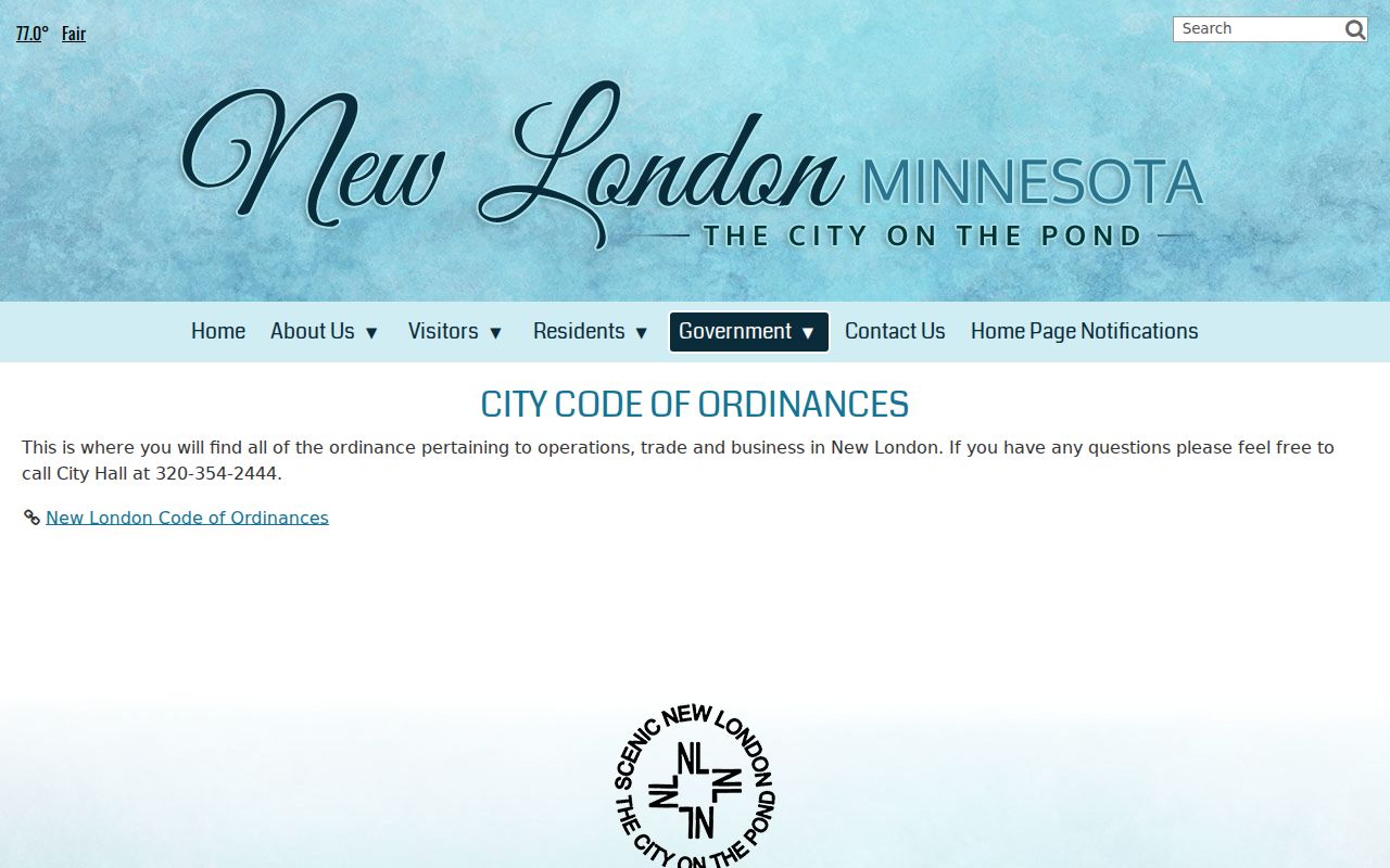 New London court docket distinction from city ordinance records