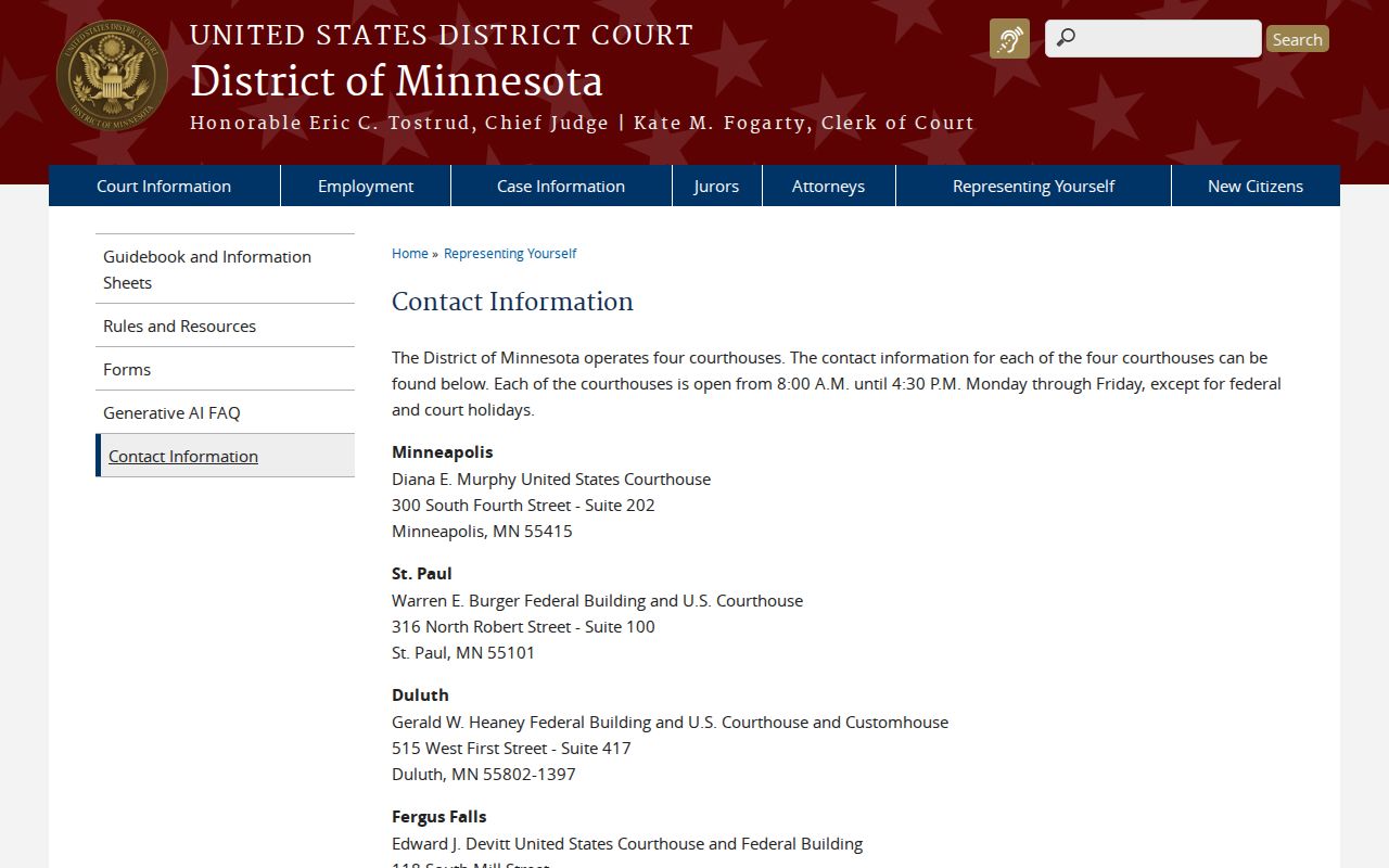 Spicer court docket boundary with federal court records
